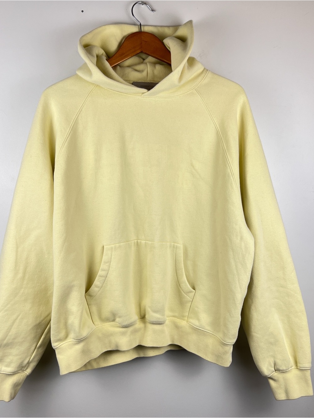 Fear of God Essentials Mens Small Hoodie Yellow Heavyweight